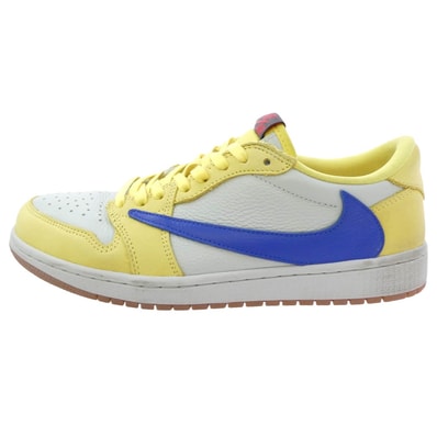 NIKE ナイキ DZ4137-700 ×Travis Scott Air Jordan 1 Low Canary トラヴィススコット エアジョーダン 1 カナリー 27cm【中古】