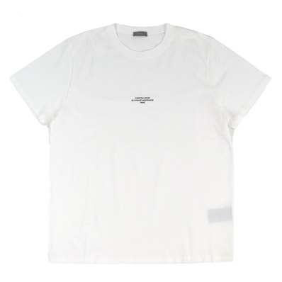 極美品 ディオール オム 半袖Tシャツ Dior Montaigne XXL 白