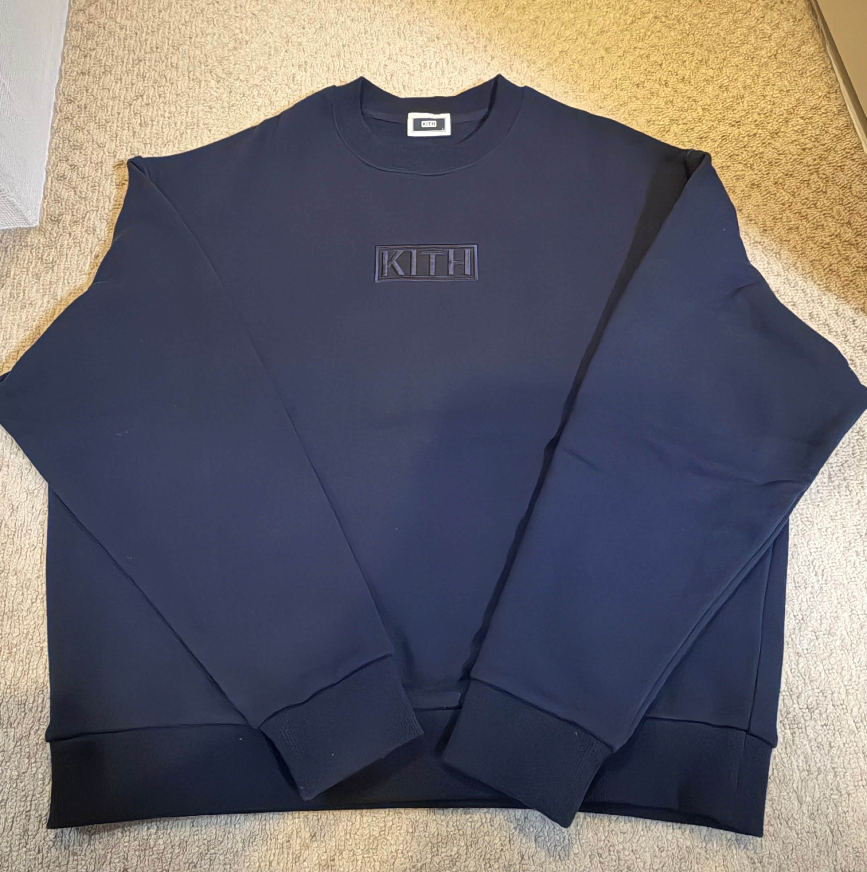 キス クラシック ロゴ ネルソン クルーネック "ノクターナル"