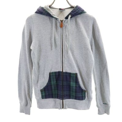 X-girl 長袖 スウェット ジップパーカー