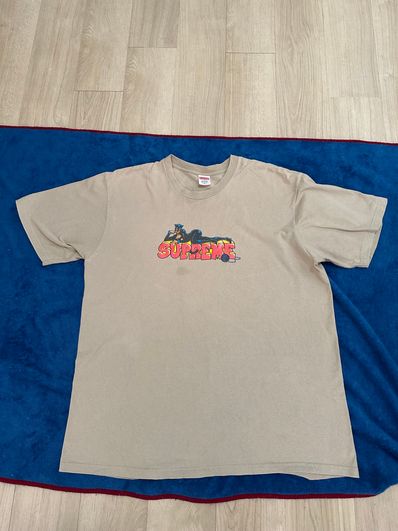 supreme 半袖Tシャツ ベージュ