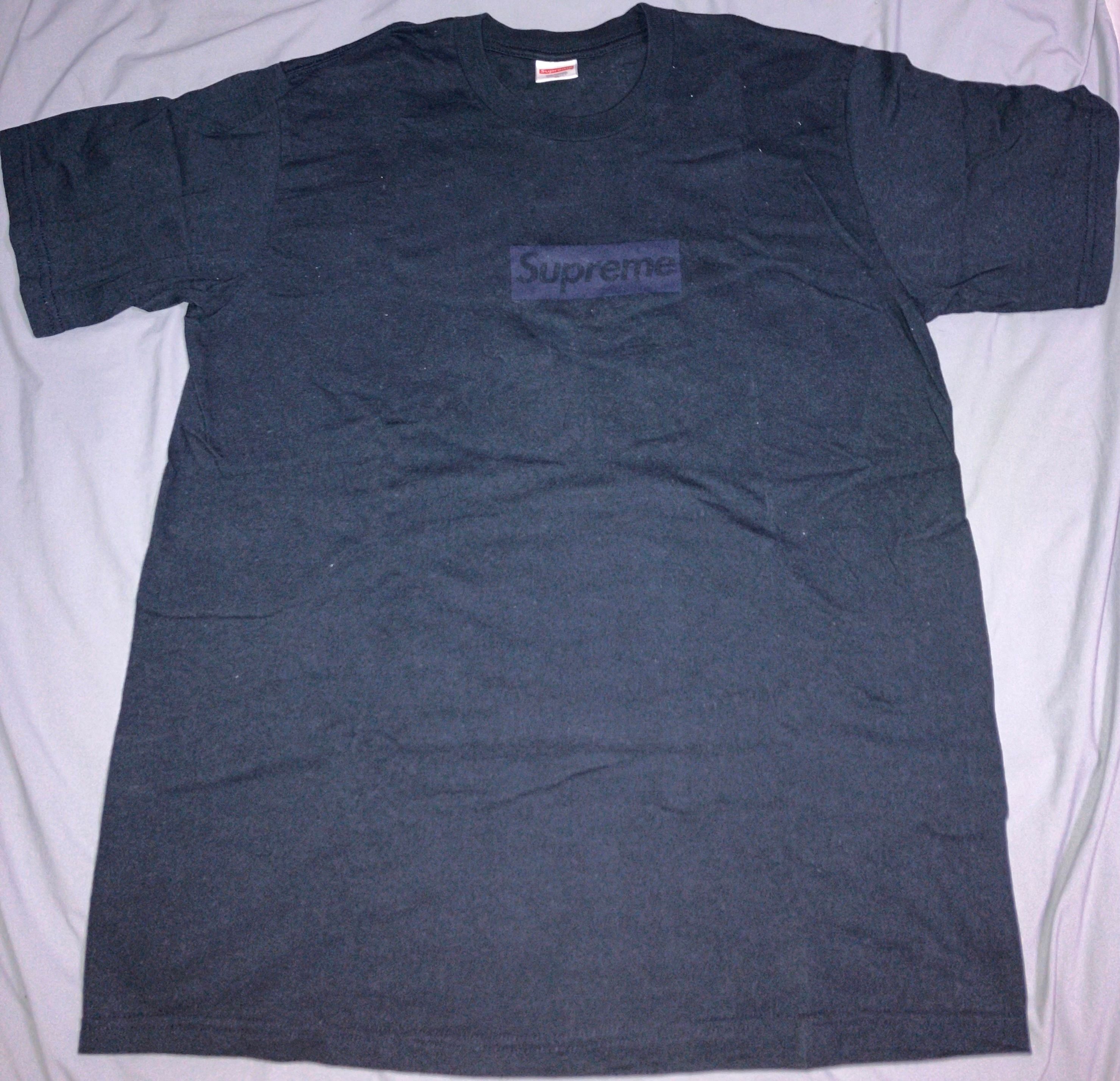 Supreme Tonal Box Logo Tee "Navy"