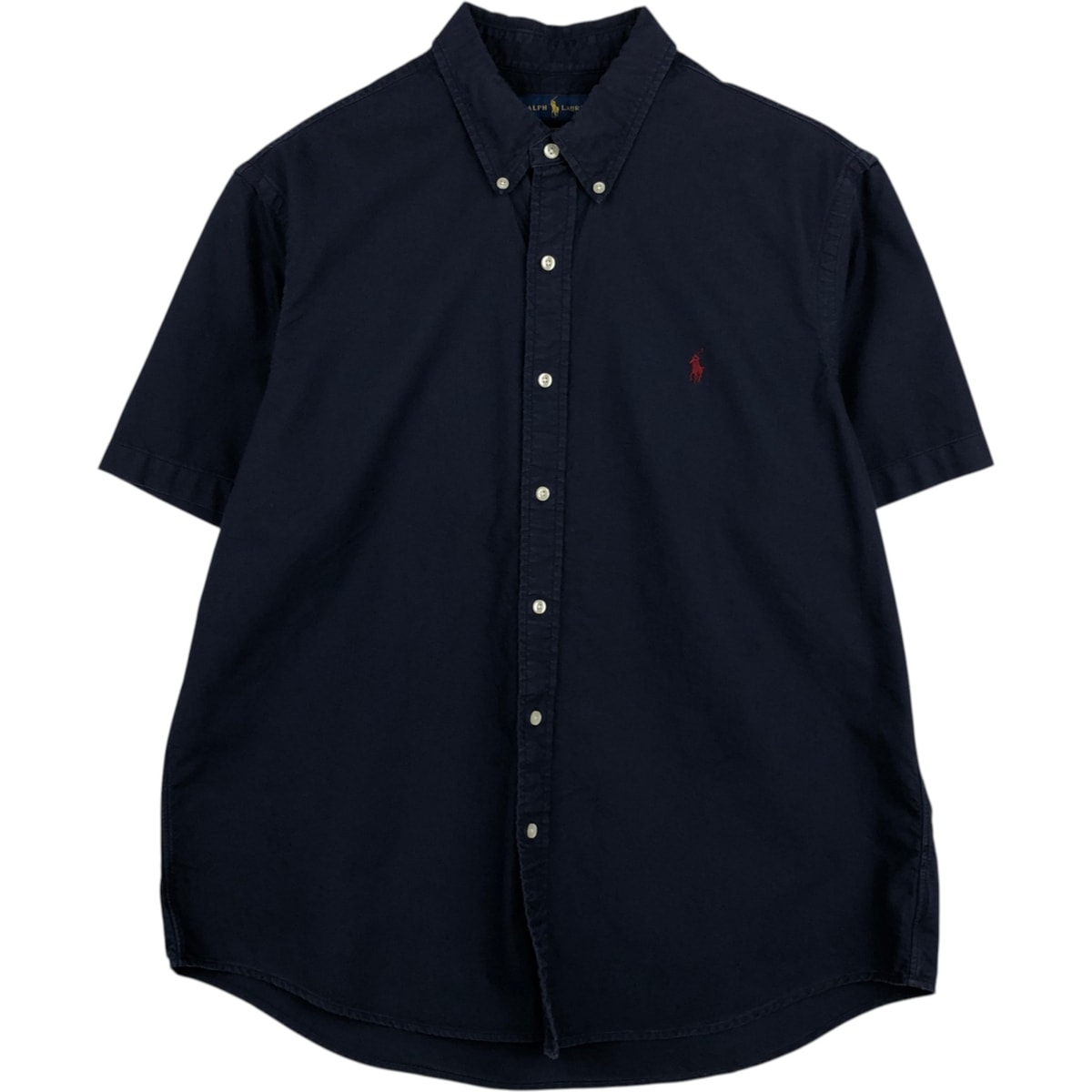 古着 ラルフローレン Ralph Lauren CLASSIC FIT クラシックフィット 半袖 ボタンダウンシャツ メンズXL相当/eaa478029