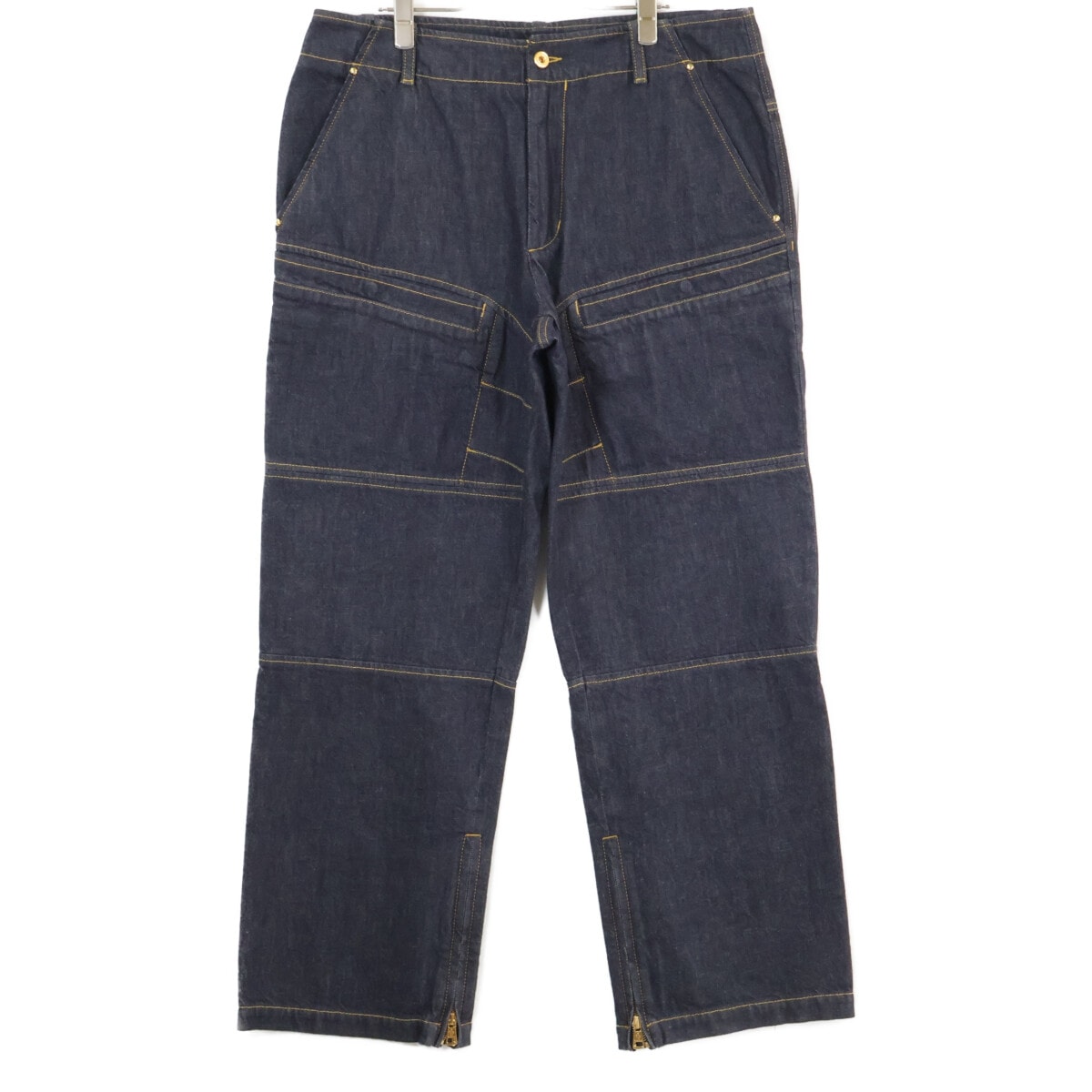 モンクレール GENIUS 3 ジーニアス3 x MERCEDES-BENZ BY NIGO【新品同様/24年製】K14012A00002 PANTALONE ロゴ刺繍 ジップフライ デニムパンツ 48