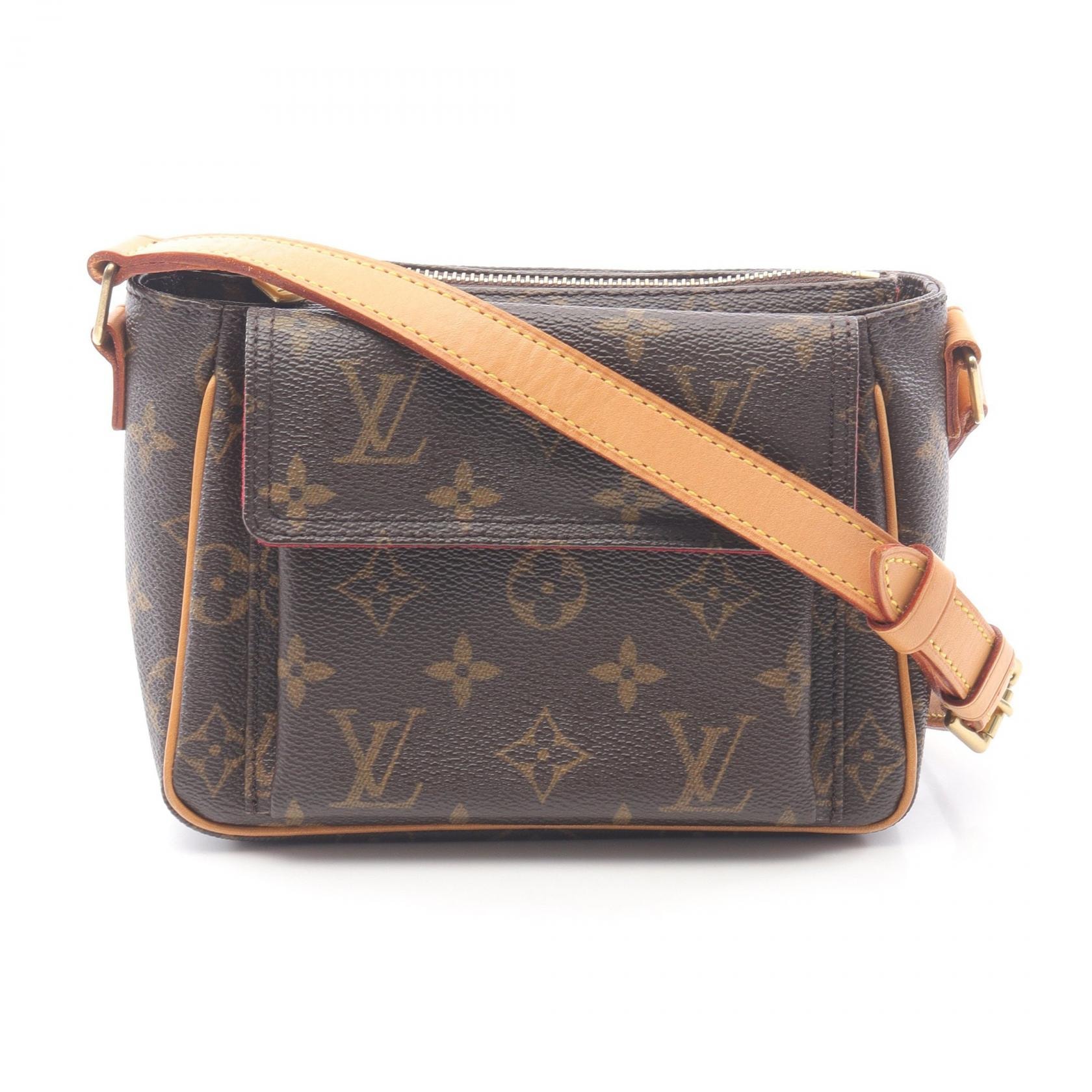 ルイ・ヴィトン LOUIS VUITTON ヴィバシテPM ショルダーバッグ バッグ PVCコーティングキャンバス レザー モノグラム レディース ブラウン系 M51165 【中古】