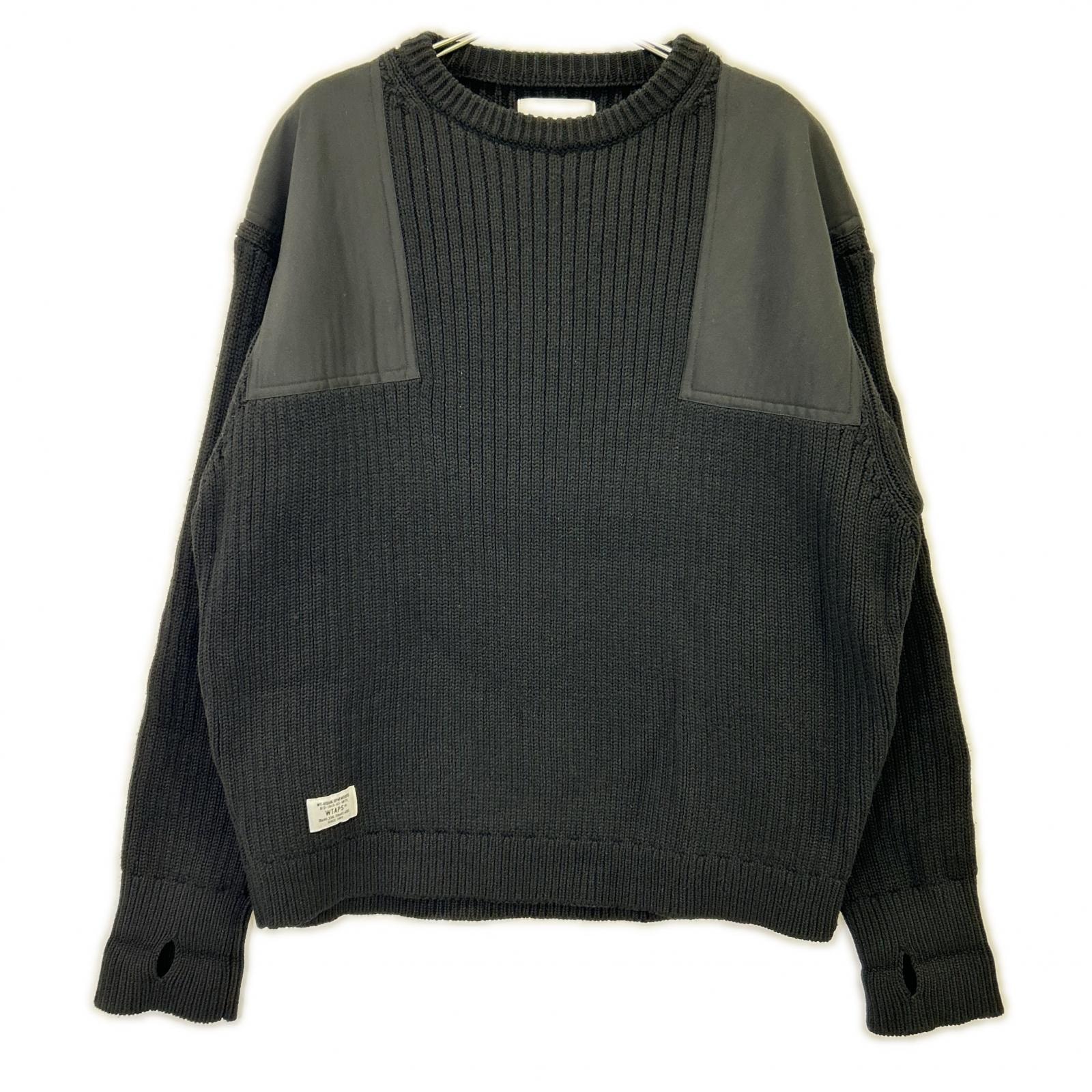 ダブルタップス 22年 ブラック コマンダー ニットセーター X03