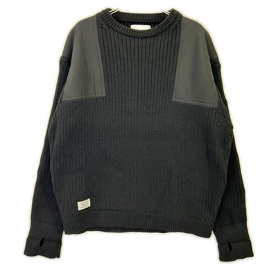 ダブルタップス 22年 ブラック コマンダー ニットセーター X03