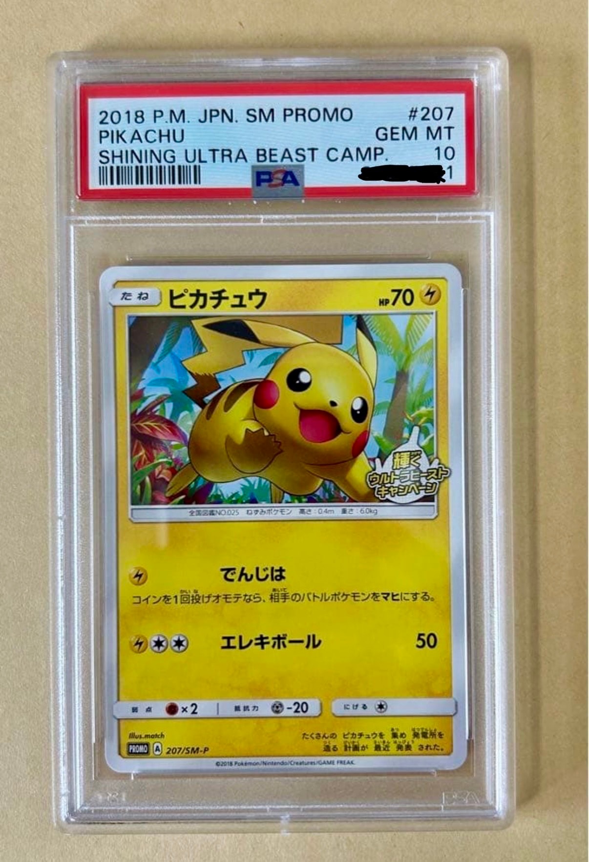 ピカチュウ: プロモ [SM-P 207](プロモーションカード「SM-P」)の新品