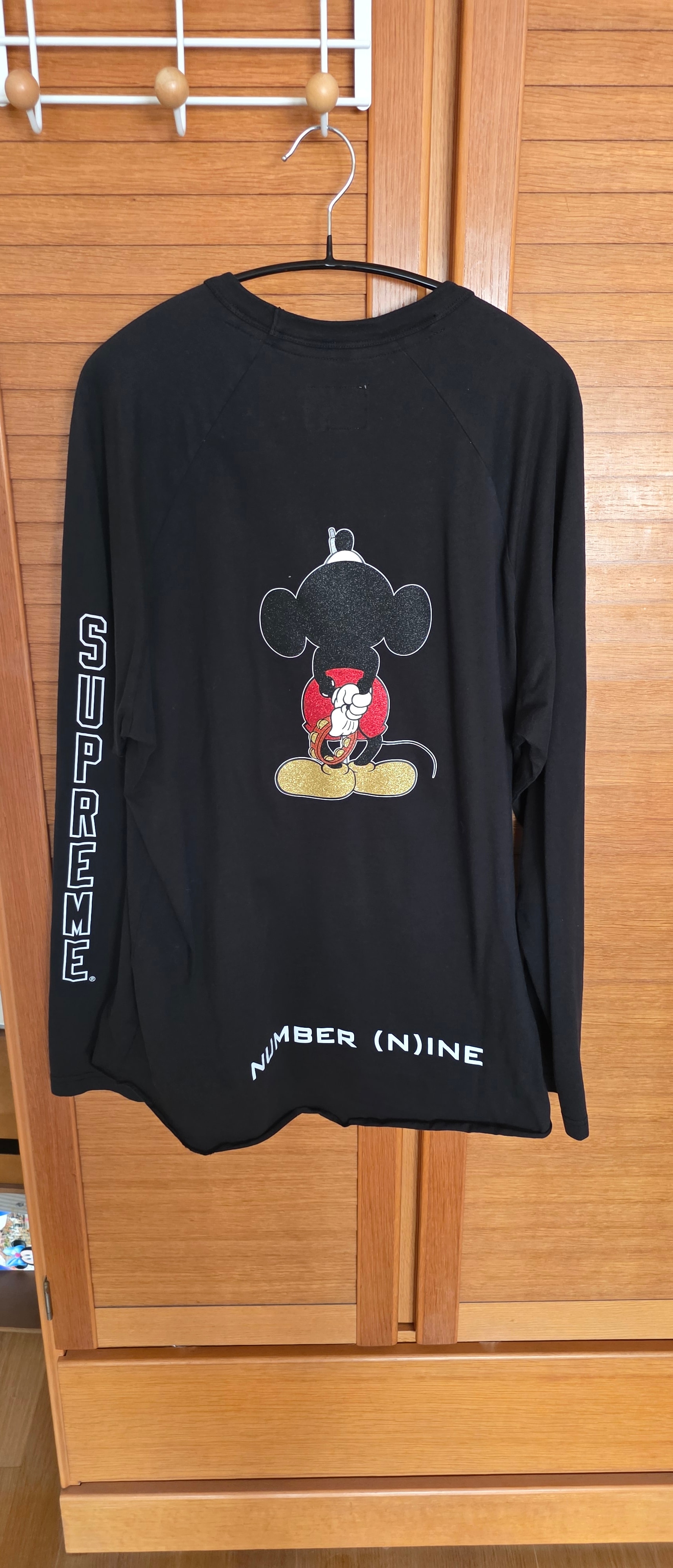 Supreme x Number (N)ine x Mickey Mouse Raglan L/S Top 