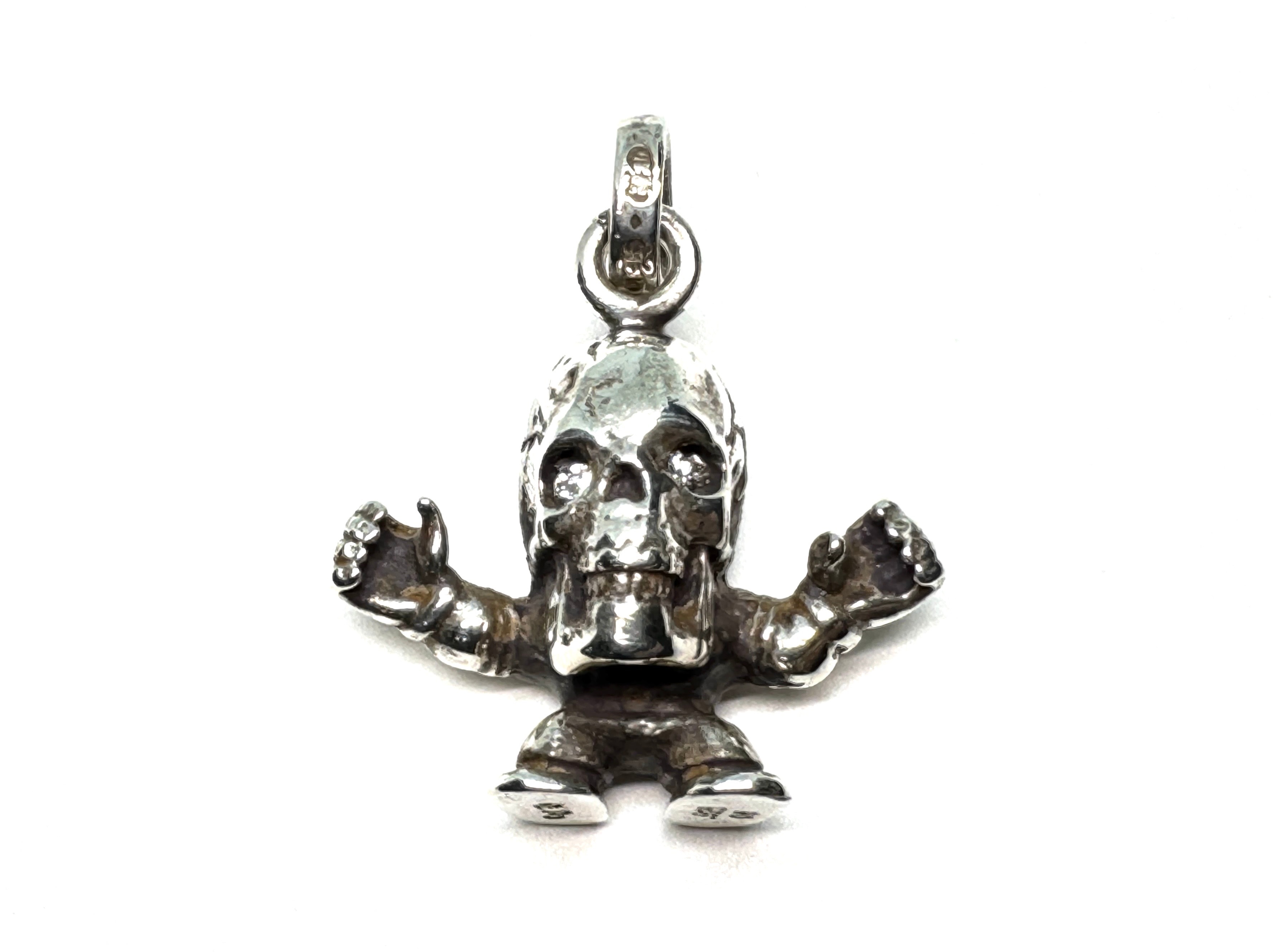 クロムハーツ フォティ ハリスティータ 2P ダイヤ チャーム 925 ネックレス トップ