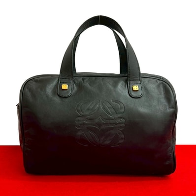 LOEWE ロエベ アマソナ 28 アナグラム ロゴ レザー ハンドバッグ ブラック
32926