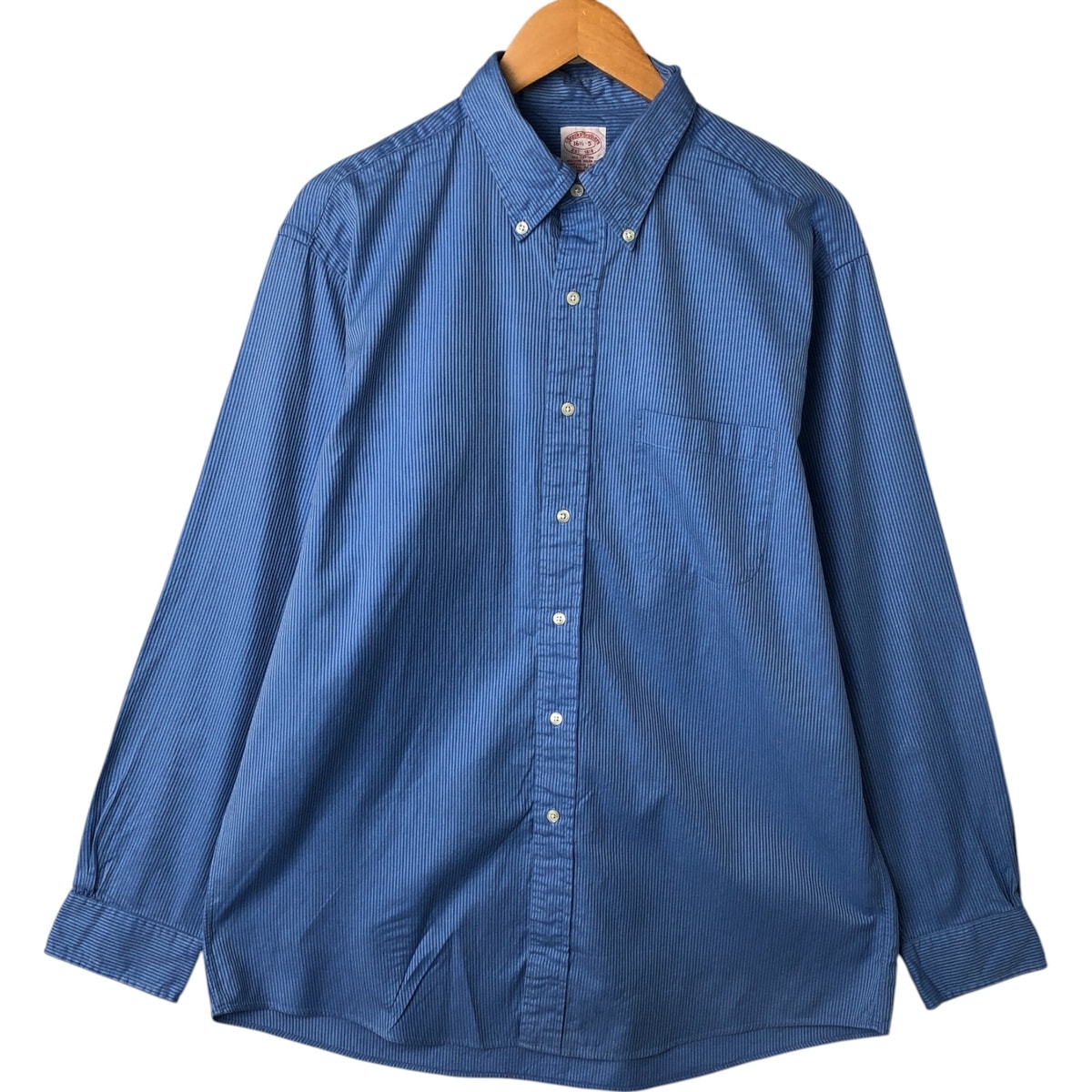 古着 ブルックスブラザーズ Brooks Brothers Est.1818 長袖 ボタンダウンストライプシャツ メンズL相当/eaa549407