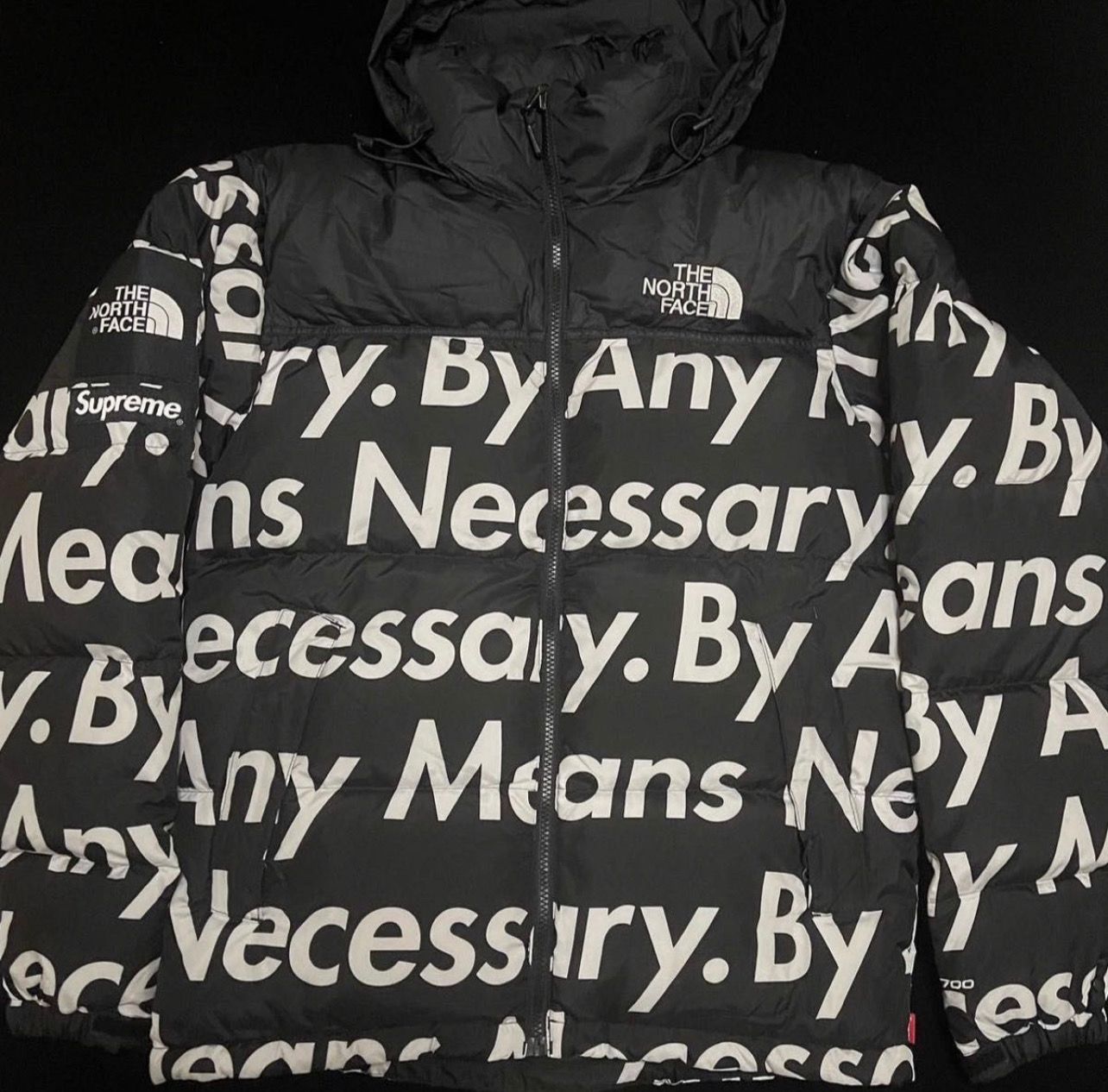 Supreme x The North Face By Any Means Nuptse Jacket "Black"