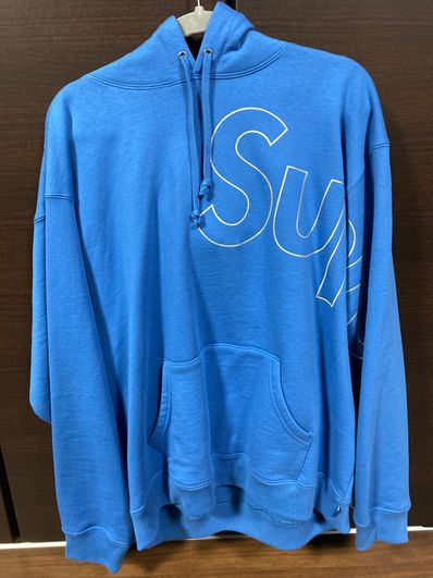 Supreme Reflective Hooded Sweatshirt "Pale Royal"