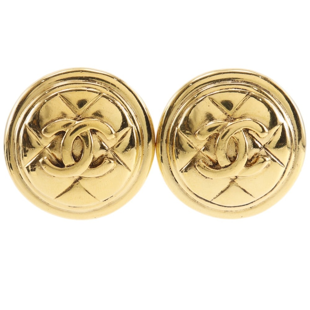 シャネル ココマーク マトラッセ ヴィンテージ レディースイヤリング