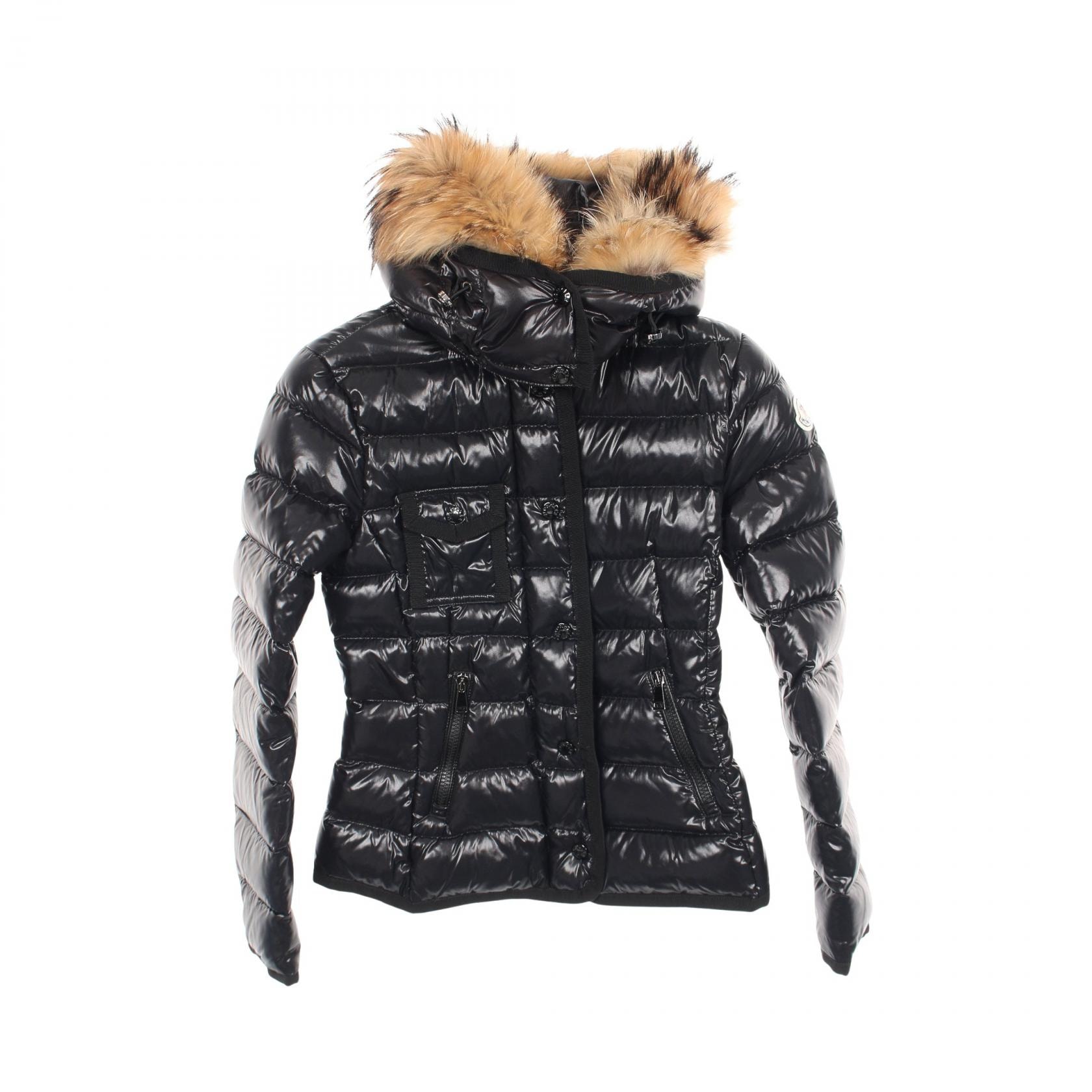 モンクレール MONCLER ARMOISE ダウンジャケット 衣料品 アウター ナイロン レディース ブラック系 ARMOISE 【中古】