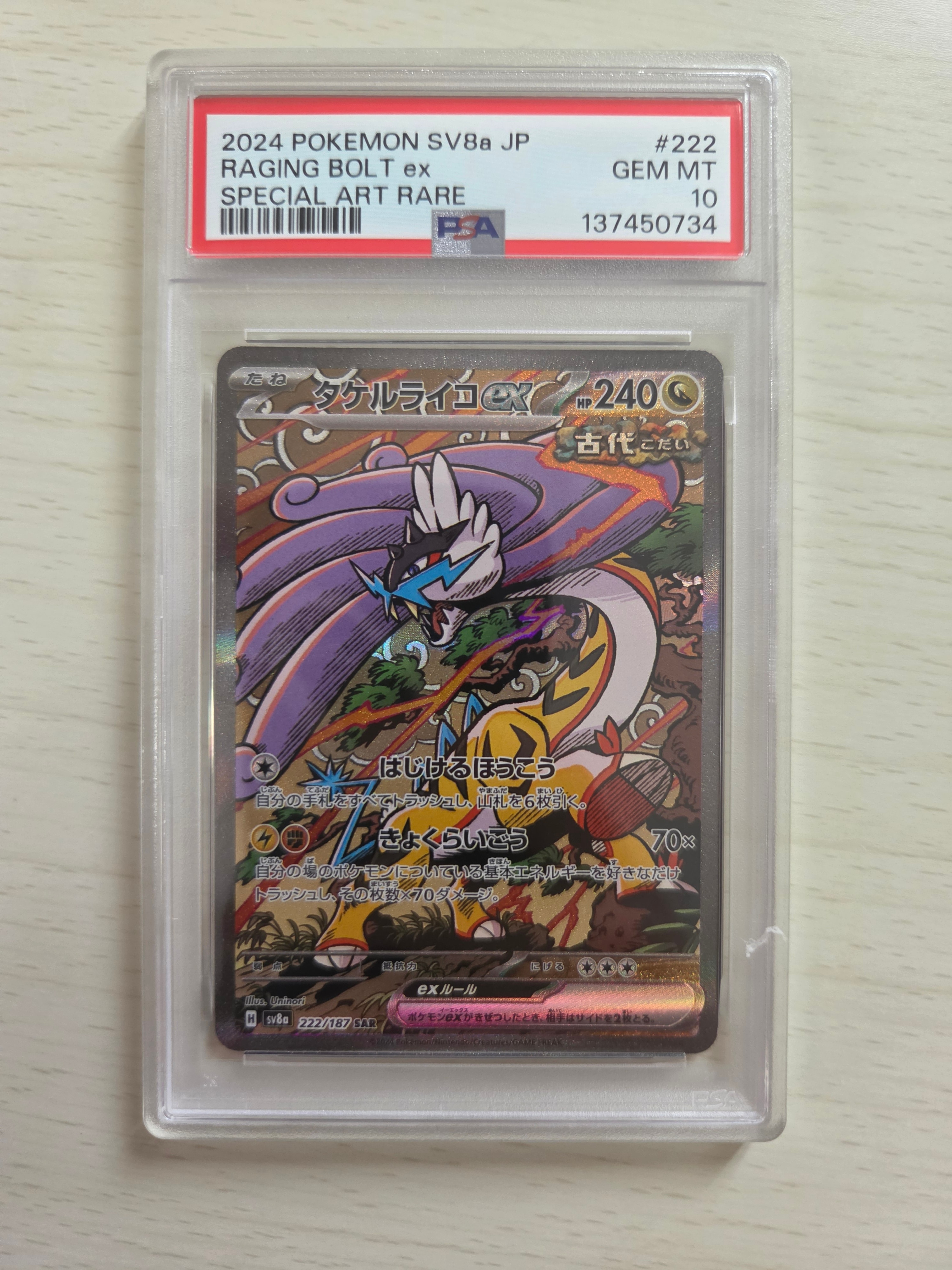 タケルライコex SAR [SV8a 222/187](ハイクラスパック「テラスタルフェスex」)