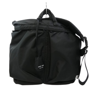 PORTER ポーター ショルダーバッグ 386-19562 × HYKE ハイク HELMET BAG ヘルメットバッグ ショルダーバッグ ブラック系【中古】