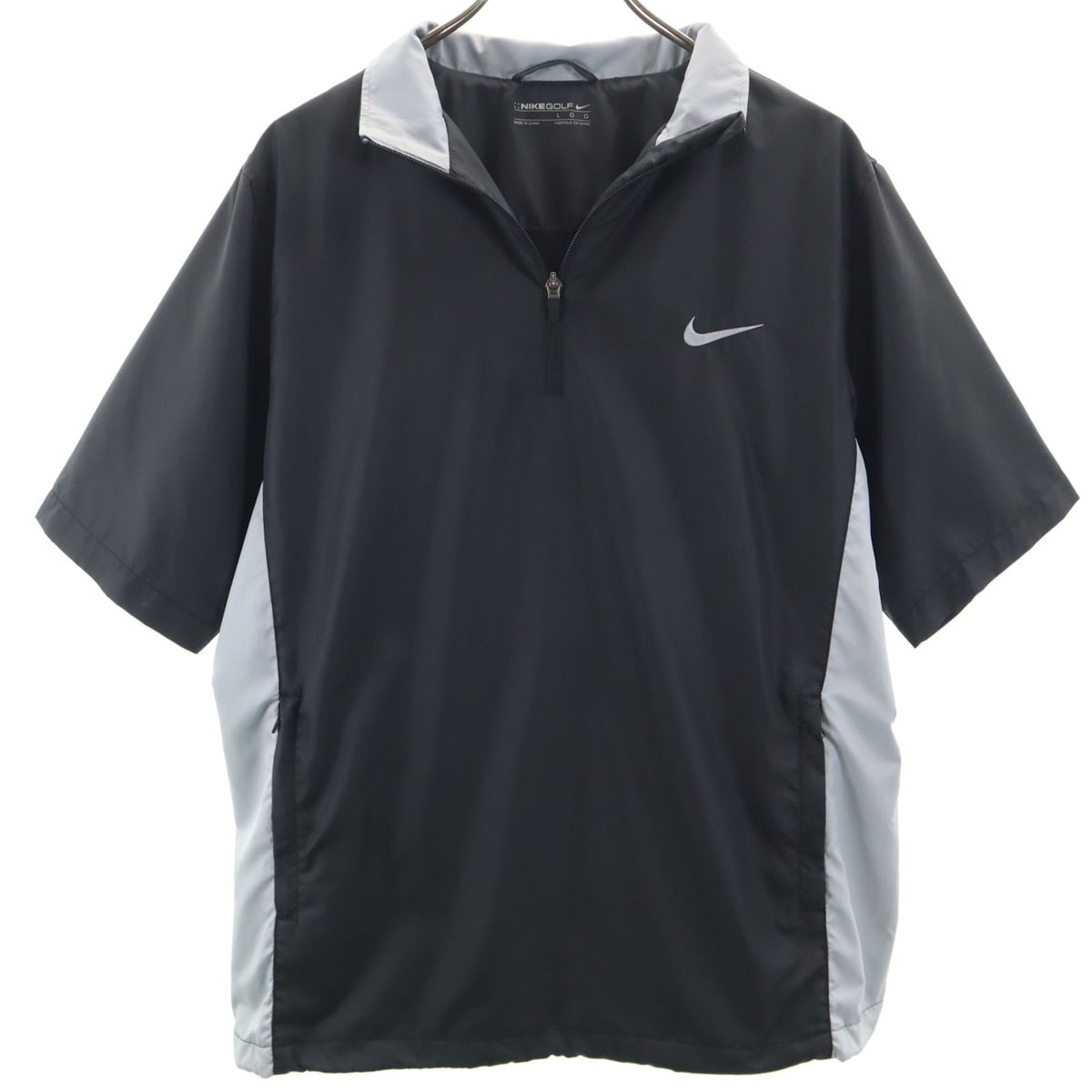 NIKE GOLF ナイキゴルフ ハーフジップ ウインドブレーカー L ブラック プルオーバー
