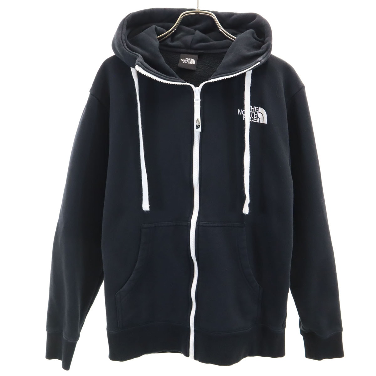 THE NORTH FACE ノースフェイス 長袖 リアビュー スウェット ジップパーカー S ブラック NT12340 アウトドア 裏起毛