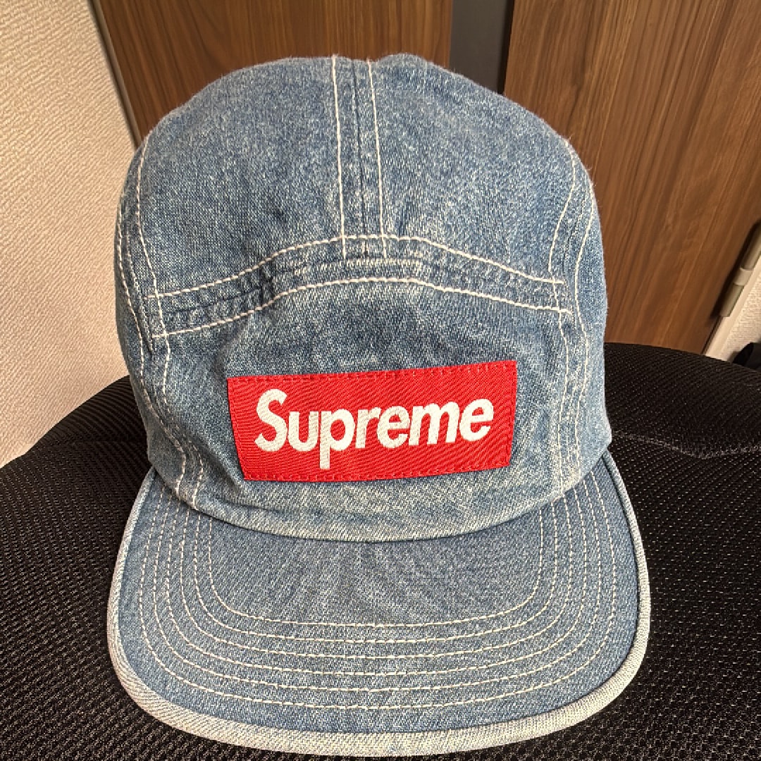 denim camp cap