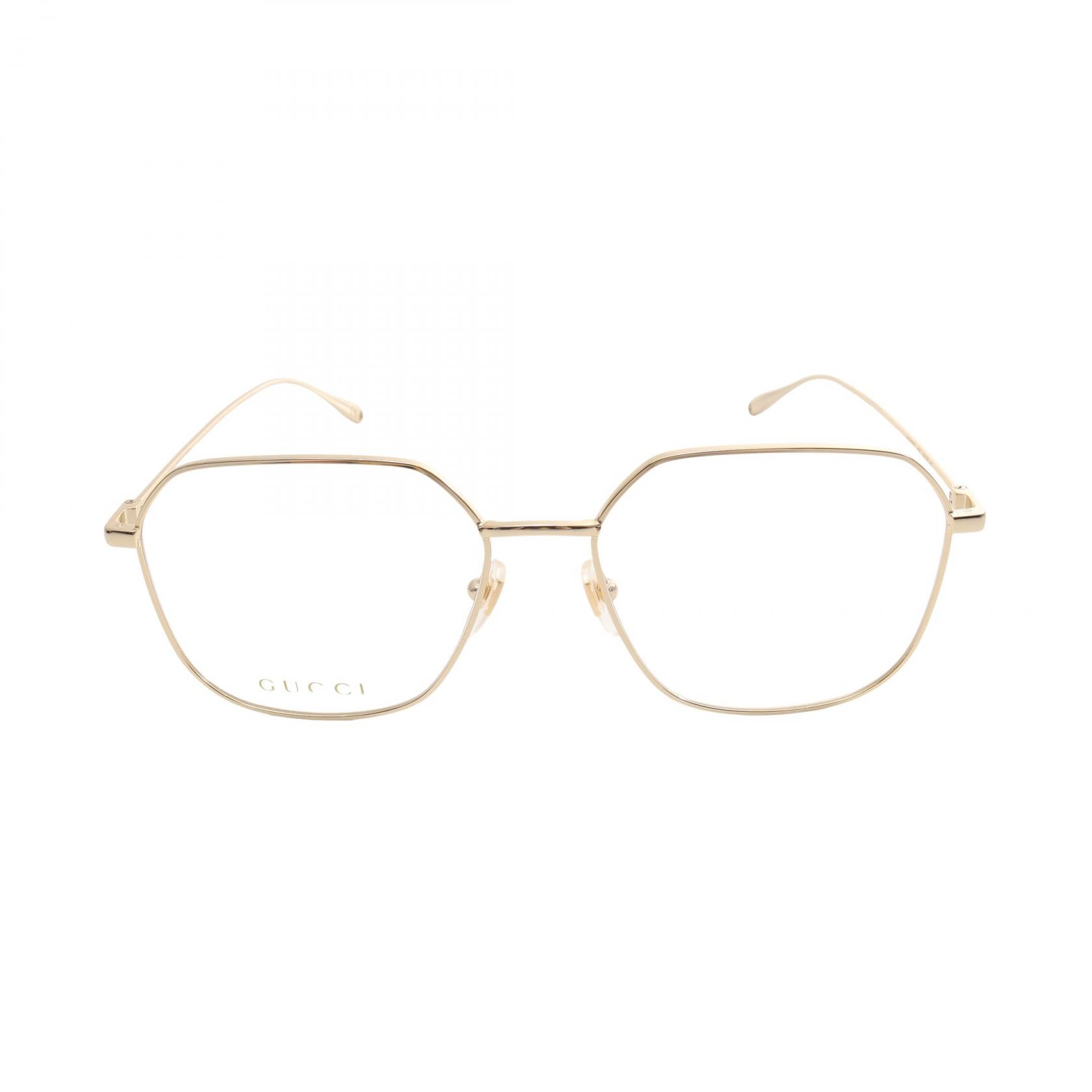 グッチ GUCCI 度なし メガネ 衣料品 GP レディース ゴールド系 【中古】