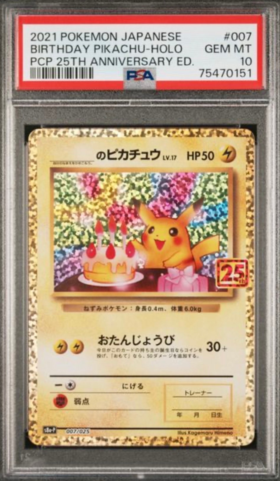 ピカチュウ:プロモ [S-P 208](「YU NAGABA×ポケモンカードゲーム