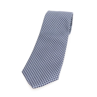【中古】ブルックスブラザーズ Brooks Brothers Makers and Merchants シルク ネクタイ ネイビーxホワイト【メンズ】
