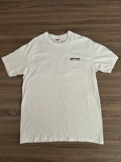 Supreme x Thrasher Cross Tee "White"
