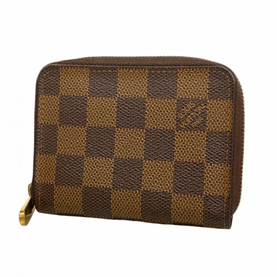 【6dc2981】ルイヴィトン コインケース ダミエ ジッピーコインパース N63070 エベヌ【中古】メンズ レディース ユニセックス