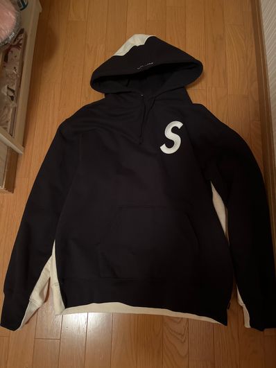 Supreme S Logo Split Hooded Sweatshirt "Black"