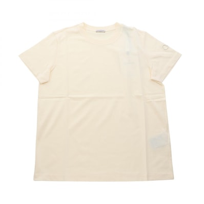 モンクレール MONCLER Tシャツ 半袖Tシャツ 衣料品 トップス コットン レディース アイボリー系 8C0002989AUO034L 【新品】