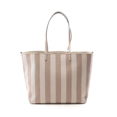 フェンディ FENDI LARGE ROLL トートバッグ バッグ キャンバス レザー レディース ベージュ系 8BH425AUPJF1SNP 【新品】