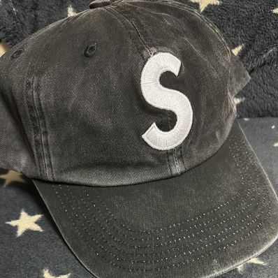 Supreme Pigment Coated S Logo 6-Panel "Black"