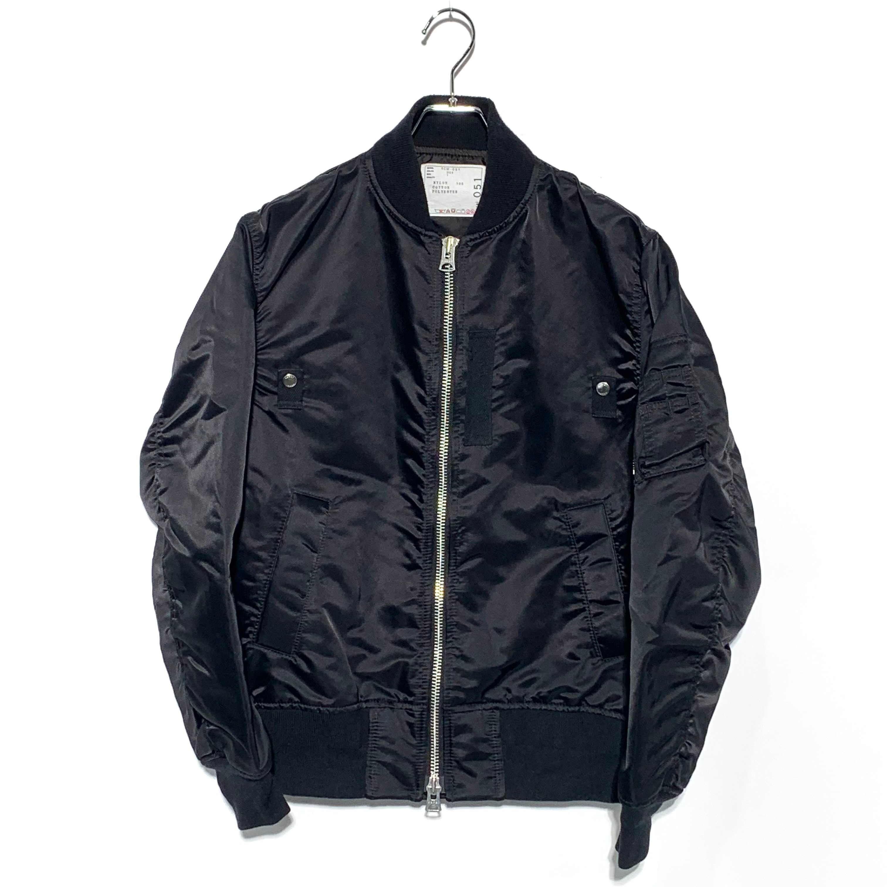 sacai Nylon Twill Blouson Black