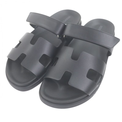 未使用品 エルメス サンダル シプレ ブラック メンズ 39.5