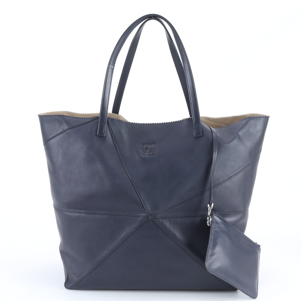 ■美品 ロエベ アナグラム オリガミ トート バッグ レザー