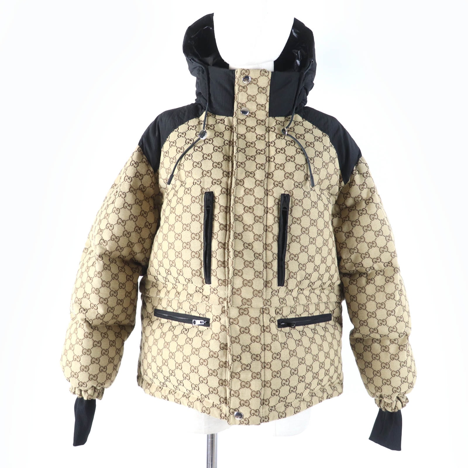未使用品 グッチ 2WAY ダウンジャケット ベージュ 36 761698