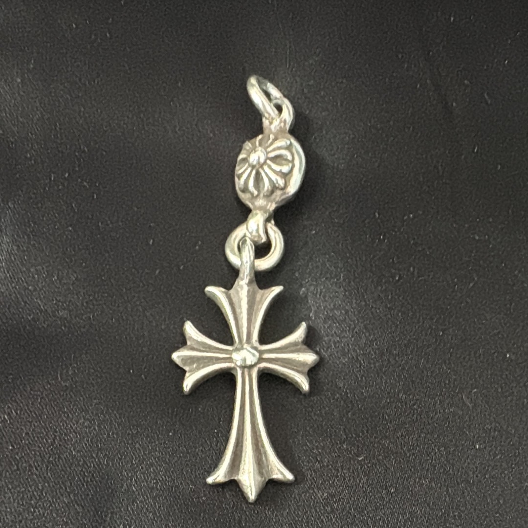 Chrome Hearts 1 Ball Tiny CH Cross Charm "Silver"