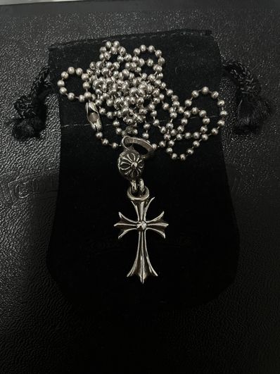 Chrome Hearts 1 Ball Tiny CH Cross Charm "Silver"