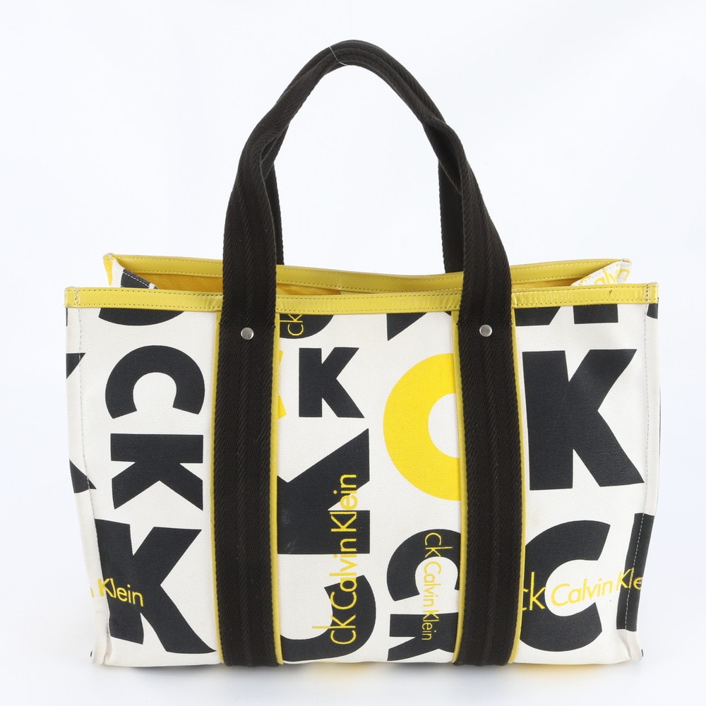 ■美品 カルバンクライン トート バッグ レザー×キャンバス
