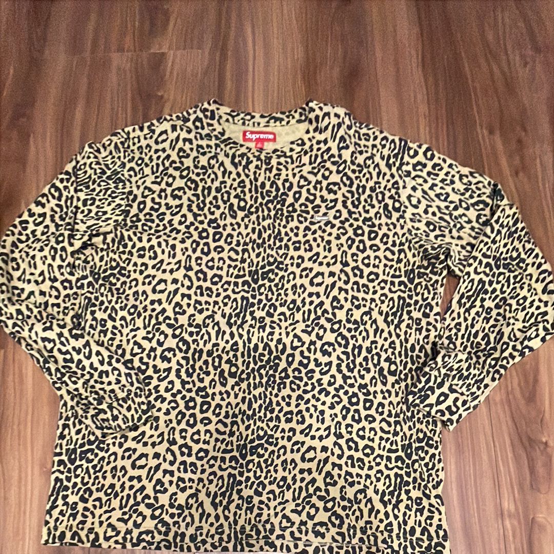 Supreme Small Box L/S Tee "Leopard"(23FW)