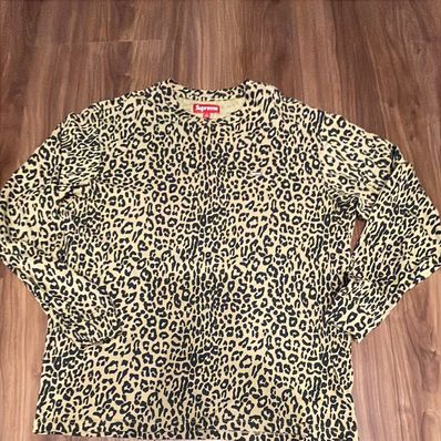 Supreme Small Box L/S Tee "Leopard"(23FW)