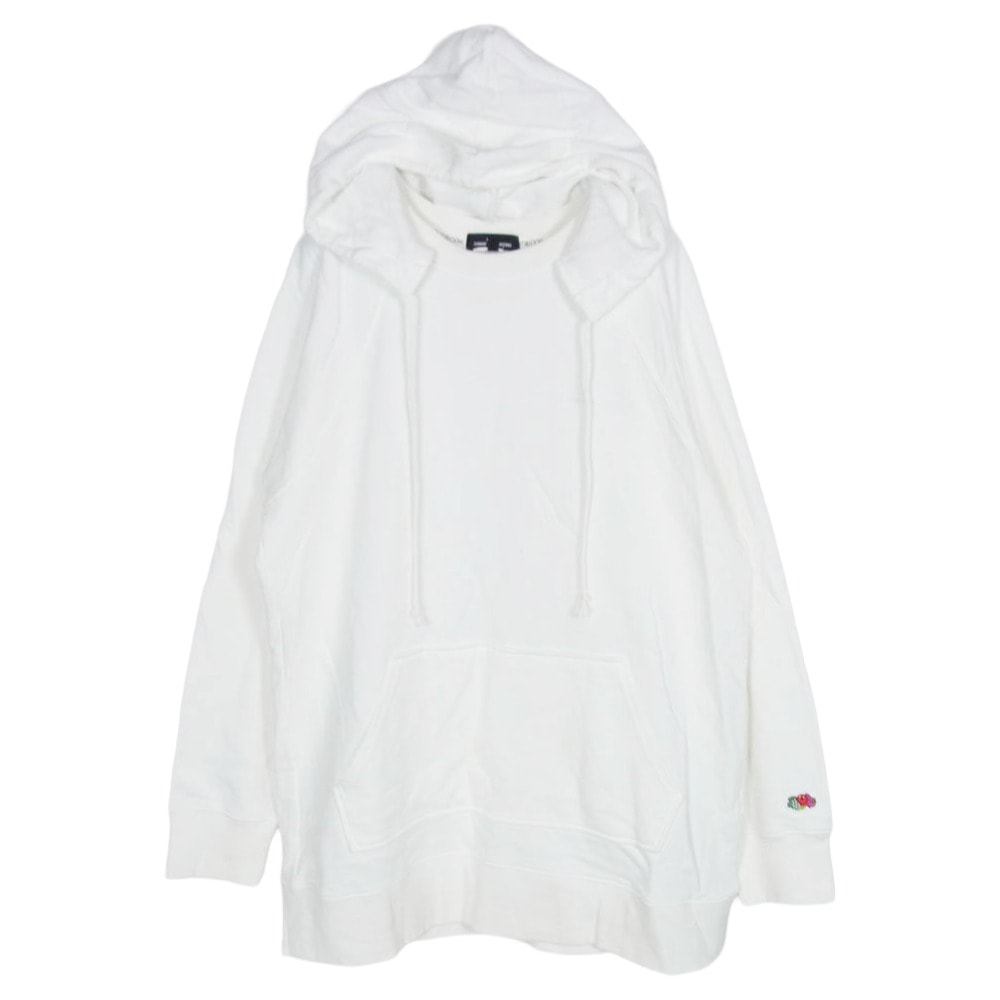 tricot COMME des GARCONS トリココムデギャルソン パーカー TH-T002 FRUIT OF THE LOOM フルーツ オブザルーム 後付け プルオーバーパーカー ホワイト系 M【中古】