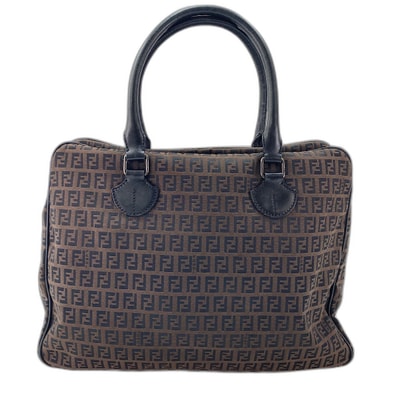 フェンディ FENDI ズッキーノ ハンドバッグ キャンバス【中古】