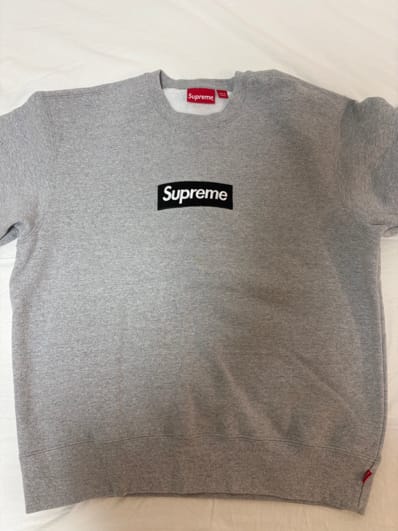 Supreme Box Logo Crewneck "Heather Grey" (22FW)