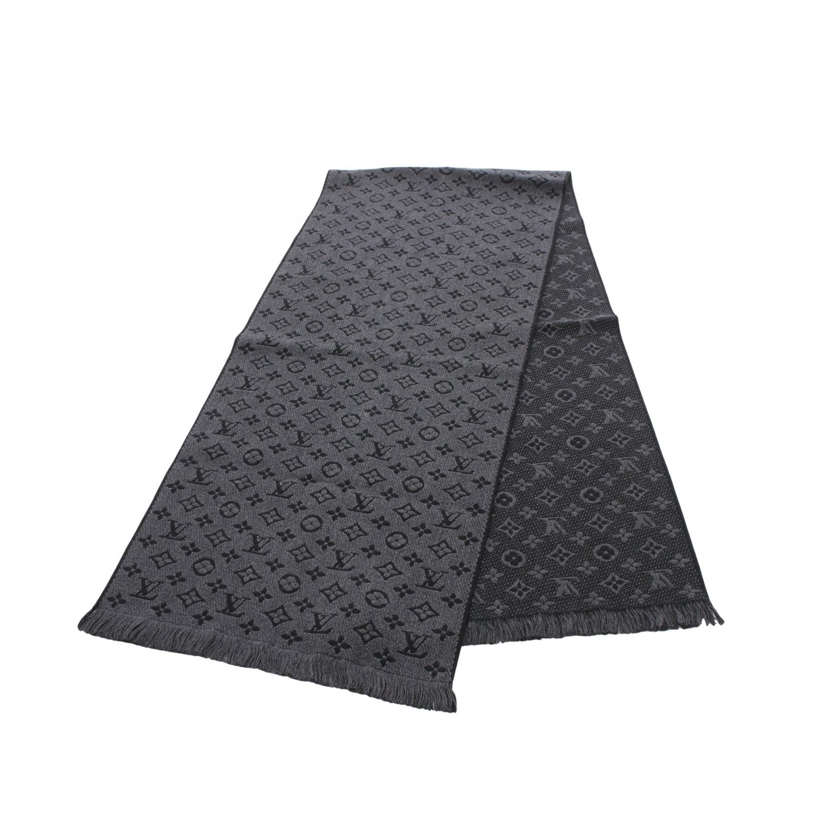 ルイ・ヴィトン LOUIS VUITTON エシャルプ モノグラム クラシック アントラシット マフラー 衣料品 ウール アントラシット メンズ グレー系 / ブラック系 M78526 【中古】