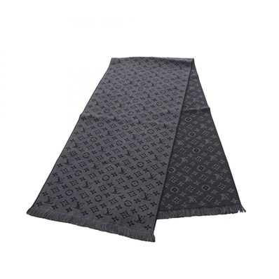 ルイ・ヴィトン LOUIS VUITTON エシャルプ モノグラム クラシック アントラシット マフラー 衣料品 ウール アントラシット メンズ グレー系 / ブラック系 M78526 【中古】