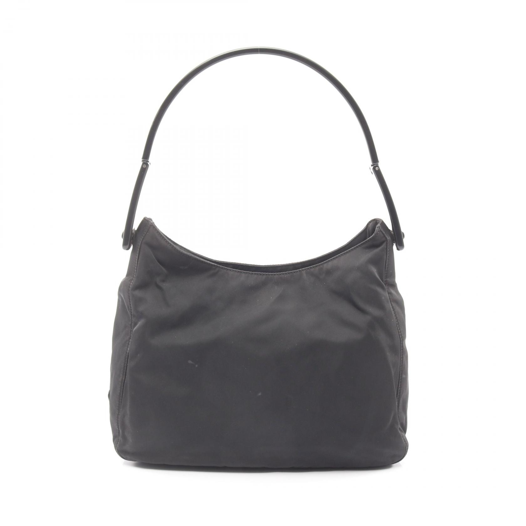 プラダ PRADA プラハンドル ショルダーバッグ バッグ ナイロン レディース ブラック系 【中古】