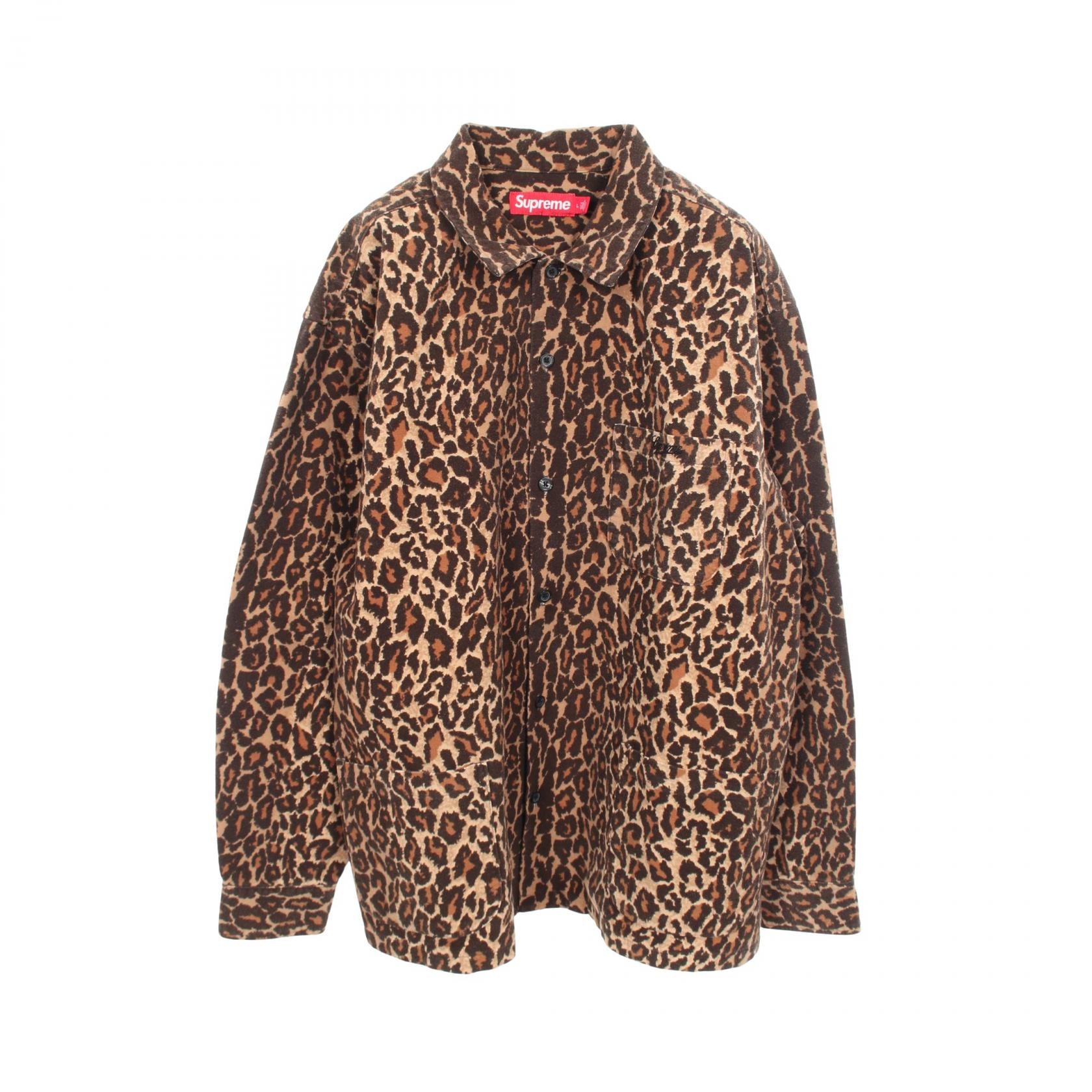 シュプリーム Supreme Flannel Pjama レオパード 衣料品 トップス コットン メンズ ベージュ系 / ブラウン系 / ブラック系 【中古】